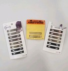 Vintage 1975   2009 Goody 2 5  Stay Tight Barrettes Silver Gold Black Tone Retro