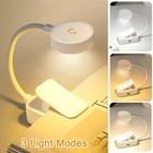 Flexible Rechargeable Led Book Light With 3 Light Modes Easy Clip Reading Lamp