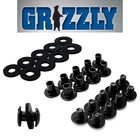 Black Chicago Screws  1 4 Inch  10 Pack For Leather kydex Gun Holsters clips    