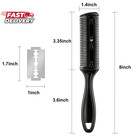 Maitys 3 Pcs Razor Combs For Hair Cutting With 10 Blades  Black