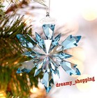 Nib 100  Authentic Swarovski Disney Frozen Snowflake Crystal Ornament  5286457