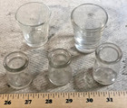 Vintage Clear Glass Shot Glasses  2  And Tiny Creamers  3 