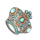 Vintage Matl Matilde Poulat Mexican Sterling Silver Authentic Brooch Pin Antique