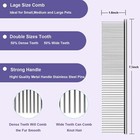 2brush Dog Long Slicker Brush Long Pin Pet Grooming Brush Long Medium Hair Pet