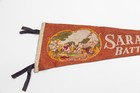 Vintage Saratoga Battlefield New York Souvenir Felt Pennant 24 
