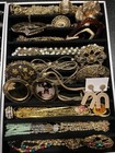 Large Lot Of Vintage Sliver And Gold Tone Costume Jewelry- 1 Lbs 14 Oz