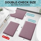 Smiry Memory Foam Bath Mat 24x16 Extra Soft Absorbent Non-slip Washable Deep Plu