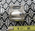     vtg - Antique  Silverplated Embossed Grape Vines   Clusters Edged Napkin Ring