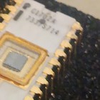 Intel Eprom C1702a White Ceramic Red Stripe Quartz Window Uv Erase Extremely Rare 1st