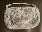Vintage Antique Unique Rare 1920s Flapper Glass Beaded Purse Clutch  