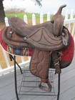 16    Brown Big Horn   601 Western Barrel Trail Saddle Sqh Bar Suede  cordura