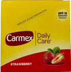 Carmex Fresh Strawberry Flavor Sticks 12 Ct Daily Care Moisturizing Lip Balm