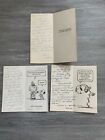 1958 60 Peanuts Snoopy Lucy Hallmark Halloween 4x9  Greeting Cards Vg vg  Lot