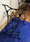 Vintage Antique Treadle Sewing Machine Cabinet Base And Brackets Cast Iron 