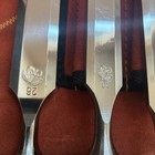 Kirschen Two Cherries 6pc Bevel Edged Chisel Set W leather Case Made In Germany