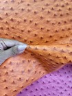 Chestnut Ostrich Faux Vinyl Marine Grade Uv Resistance Waterproof Fabric