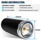 Hh-n2rs Nmo Dual Band Antenna For Car Mobile Radio Uhf Vhf 400-470 136-174mhz