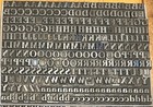 Big Lot Antique 24pt Lead Letterpress Foundry Type Winchell 750 pc Complete