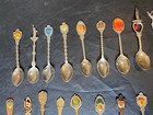 Souvenir Spoon Lot Of 72 Baby Spoons Vintage Travel States Disney Rolex  