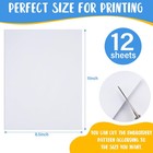 12pcs Water Soluble Embroidery Paper  8 5 x11  Stick And Stitch Embroidery    