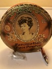 Vintage Daher Fascination Face Powder Tin Boudoir Container Made In England