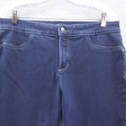 Not Your Daughters Womens Janice Legging Jeans 12 Blue Dark Wash Mid Rise