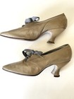 Antique Victorian 1900   s Women   s Beige Leather Shoes By Marshall Fields Company