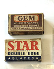 Vintage Razor Blade Lot Gillette Gem Star Triangle Gold Crest Shaving Blades Nos