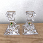 Waterford Crystal Lismore 4  Candlesticks  Set Of 2  authentic  New In Box 