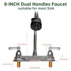 8inch Rv Kitchen Sink Faucet Pull Down out Sprayer Swivel Mixer Taps For Home Rv