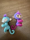 Wowwee Set Of 2 Fingerlings Interactive Baby Monkey Finger Toys Lot
