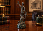Solid Bronze Lady Justice Themis Statue 5 5   