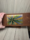 Vintage Bovano Enamel Wood Jewelry Box Mid Century Modern Trinket Case Box 10 