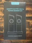 Ultrean Gravity Electric Salt And Pepper Grinder Set - Usb Rechargeable Black