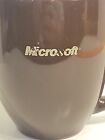 Vintage Microsoft Coffee Mug Cup Chocolate Brown