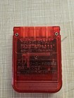 Playstation 1 Ps1 Official Oem 15 Block Memory Card Scph-1020  Transparent Red