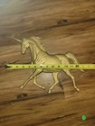 Mcm Vintage 2 Lb Solid Brass Unicorn Wall Hanging Decor 14   x10    