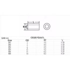 20 Pcs Whtie Nylon Abs Round Non-threaded Column Standoff Spacer Washer M3-m12