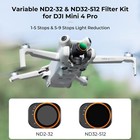 K f Concept Variable Nd Lens Filter For Dji Mini 4 Pro 2 Pack Nd2-32 nd32-512 Us