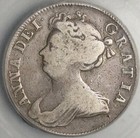 1709 Icg Vg 8 Anne 1 2 Crown Great Britain Silver Post Union Coin  21061106c 