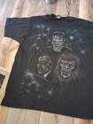Wolfman Dracula Frankenstein Vintage Tee Shirt Xl Monsters Horror Gothic Rock N