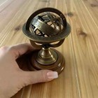Antique Vintage Zodiac Armillary Brass Sphere Globe Astrology Horoscope Signs