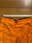 Speedo Swim Trunks Mens Large Orange Cargo Pockets Waterproof Pouch Mesh Lined