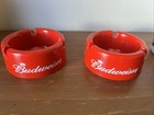 Lot Of 5 Vintage American Beer Plastic Bar Ashtrays