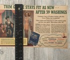 Vtg 1942 Wartime Ivory Flakes Soap Magazine Ad 0c25