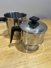 Vtg Rena-ware 8 Cup Drip O Later Coffee Maker Percolator Stove Top Stainless
