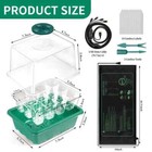 4-pack Seed Starter Tray With Grow Light And Heat Mat  48 Cells Seed Starter    