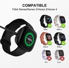 Wireless Charger For Fitbit Sense Versa 3 4 Watch Fast Charging Dock Cable Lot