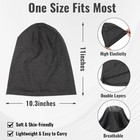 Solid Color Unisex Slouchy Beanie     Soft Lightweight Winter Hat For Men   Women