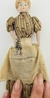 Antique Bisque Lady  Doll  W keys   Original Germany Dollhouse Miniature 61 4  T